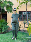 Spring / Fall Maternity / Post-Maternity Jumpsuit