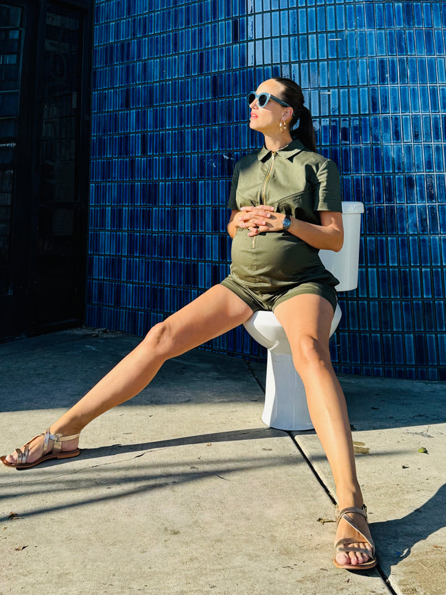 Summer Maternity / Post-Maternity Jumpsuit
